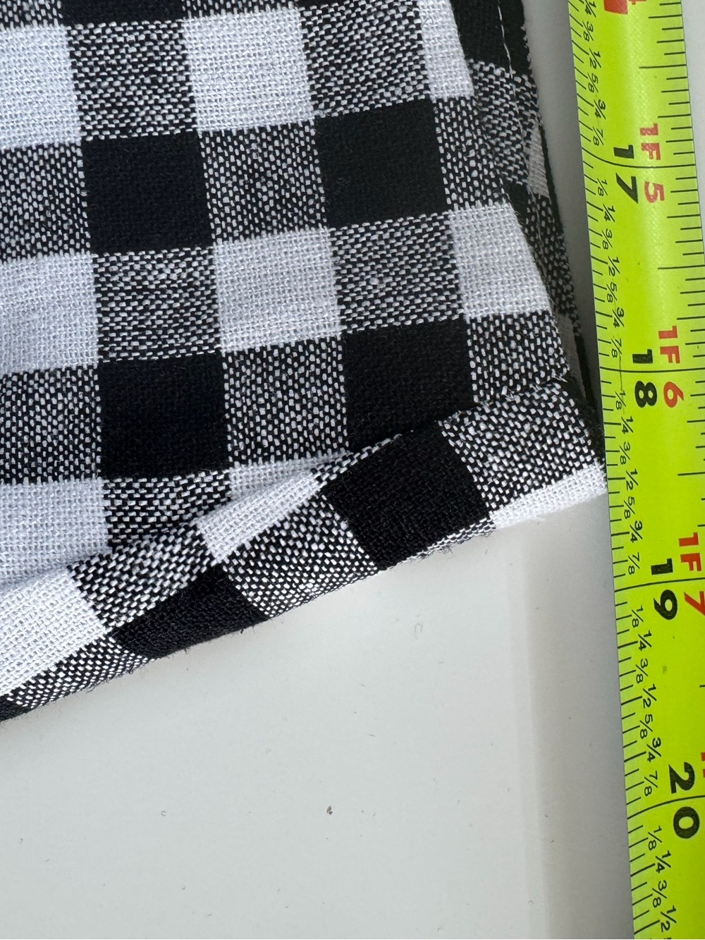 Express Black and White Gingham Button-Front Skirt - Picture 8 of 11